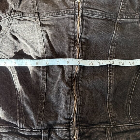 Free People Jaded One Piece Moto Jumpsuit We The Free Flare Zip Black - Picture 5 of 6